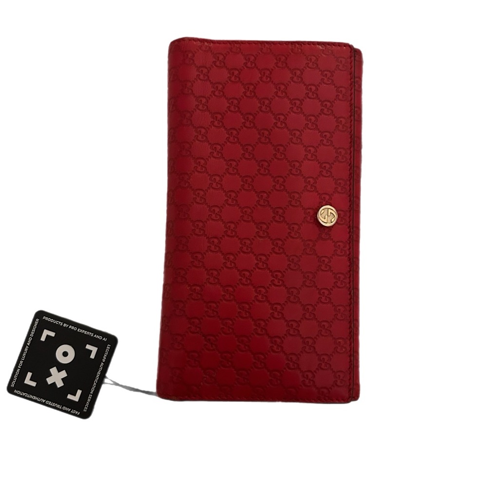 🩵Gucci Red Women's Wallet. Microguccissima🩵